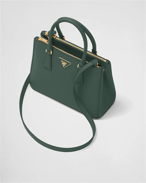 prada emerald green|Emerald Green Medium Prada Galleria Saffiano Leather Bag.